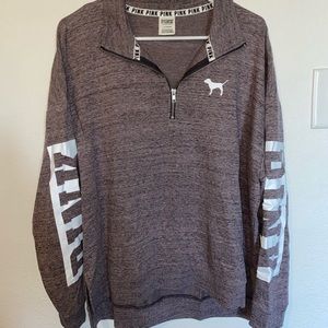 PINK 1/4 Zip Sweatshirt